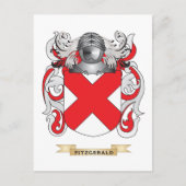 Fitzgerald Coat of Arms Briefkaart (Voorkant)