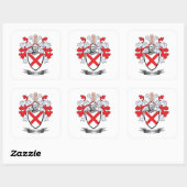Fitzgerald Coat of Arms Vierkante Sticker (Vel)