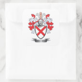 Fitzgerald Coat of Arms Vierkante Sticker (Tas)