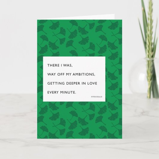 Fitzgerald Dieper in Liefde Valentijn Feestdagen Kaart (Voorkant)