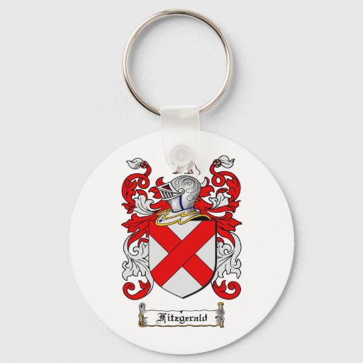 FITZGERALD FAMILIE CREST - FITZGERALD KAT VAN WAPE SLEUTELHANGER (Voorkant)