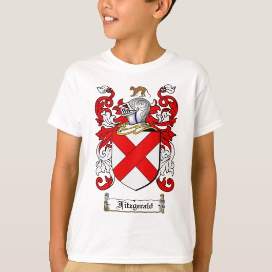 FITZGERALD FAMILIE CREST - FITZGERALD KAT VAN WAPE T-SHIRT (Voorkant)