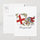 Fitzgerald Family Crest Briefkaart (Voorkant / Achterkant)