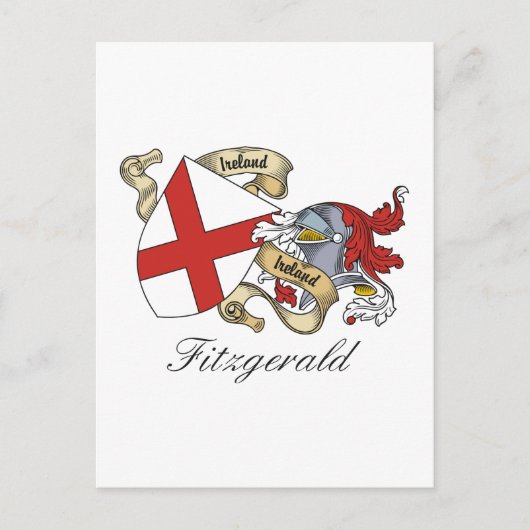Fitzgerald Family Crest Briefkaart (Voorkant)