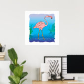 Fitzgerald Flamingo Poster (Thuiskantoor)