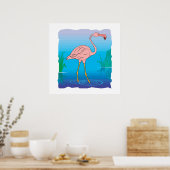 Fitzgerald Flamingo Poster (Keuken)
