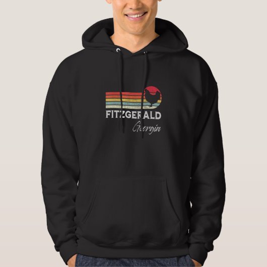 Fitzgerald Georgia Retro Chicken Souvenir Hoodie (Voorkant)