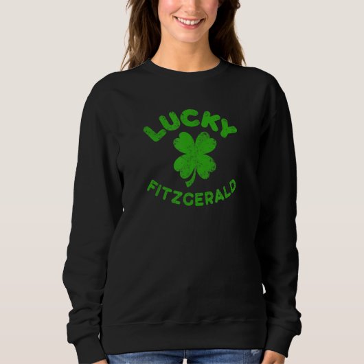 Fitzgerald Irish Family Saint Patrick S Day Fitz Trui (Voorkant)