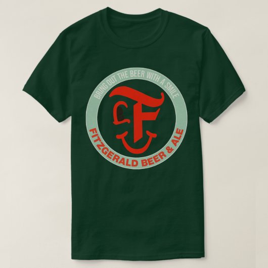 Fitzgerald Retro Deunct Beer Ale T-shirt (Design voorkant)
