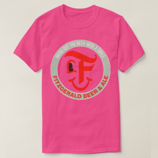 Fitzgerald Retro Deunct Beer Ale T-shirt (Design voorkant)