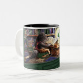 fitzgerald ' s shop tweekleurige koffiemok (Voorkant links)