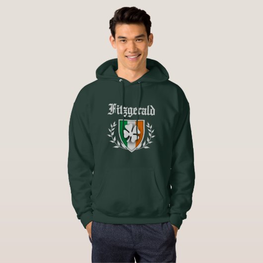 Fitzgerald Shamrock Crest Hoodie (Voorkant volledig)