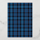 Fitzgerald Tartan Bond Folie Folie Uitnodiging (Achterkant)