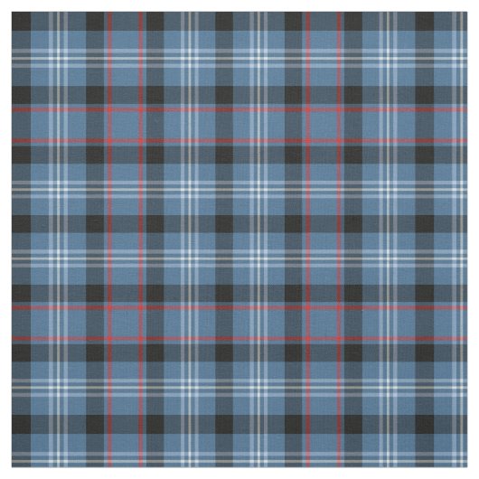 Fitzgerald Tartan Pattern Blue Irish Pset Stof (Swatch)