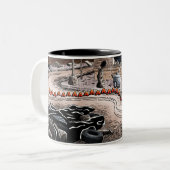 fitzgerald tweekleurige koffiemok (Voorkant links)