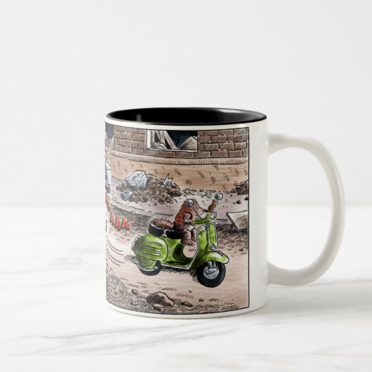 fitzgerald tweekleurige koffiemok (Rechts)