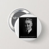 Fitzgerald "Two Souls" & Quote T-shirts & Cadeaus Ronde Button 5,7 Cm (Voorkant /achterkant)