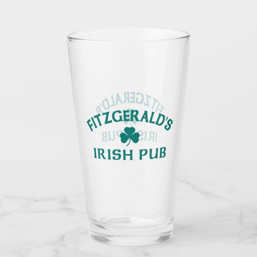 Fitzgerald's Ierse Pub Glas (Achterkant)