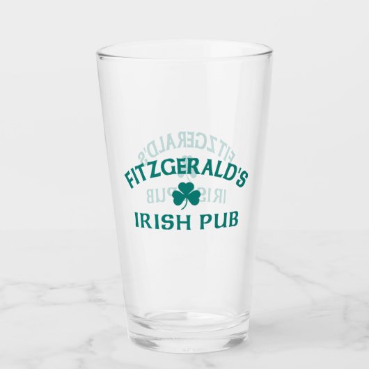 Fitzgerald's Ierse Pub Glas (Voorkant)