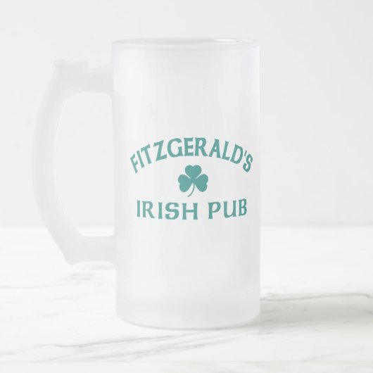 Fitzgerald's Ierse Pub Matglas Bierpul (Links)