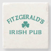 Fitzgerald's Ierse Pub Stenen Onderzetter (Voorkant)