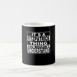 FITZPATRICK Achternaam Persoonlijke cadeautjes Koffiemok