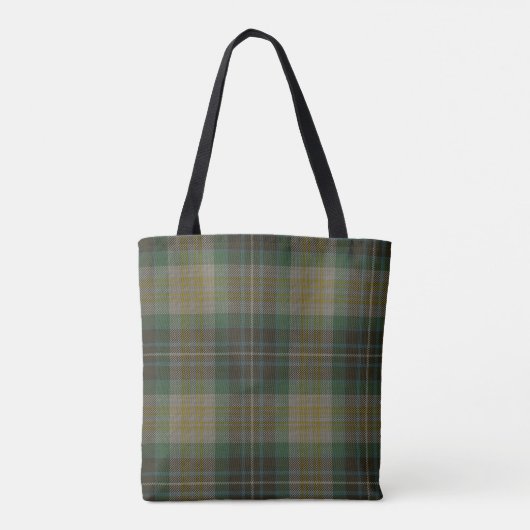 Fitzpatrick Clan Tartan Monogram Tote Bag (Achterkant)