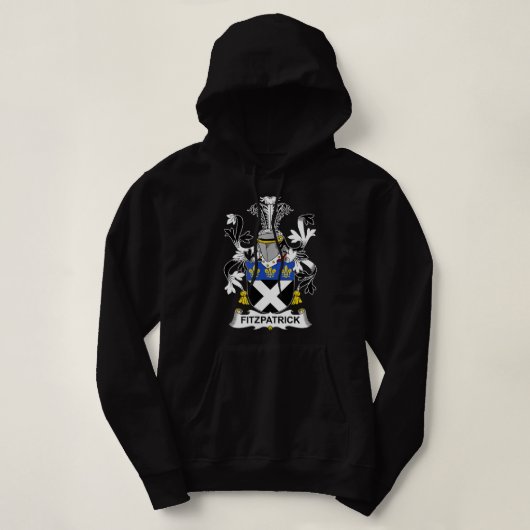 Fitzpatrick Coat of Arms Family Crest Hoodie (Design voorkant)