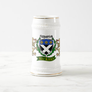 Fitzpatrick Irish Shield Beer Stein Bierpul