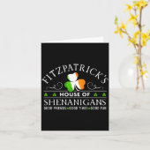 Fitzpatrick Shirt House Of Shenanigans St Patricks Kaart (Gele Bloem)