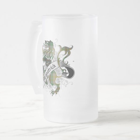 Fitzpatrick Tartan Lion Matglas Bierpul (Voorkant links)