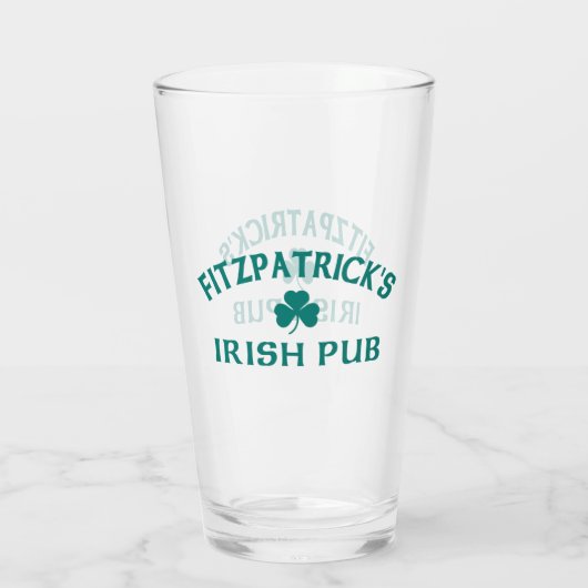 Fitzpatrick's Ierse Pub  Glas (Achterkant)