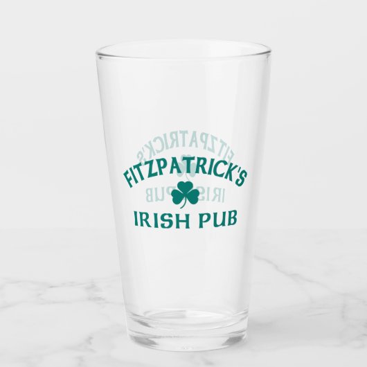 Fitzpatrick's Ierse Pub Glas (Voorkant)