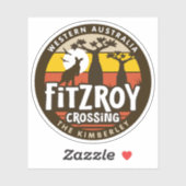 Fitzroy Crossing, Sticker Western Australië (Vel)