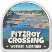 Fitzroy Crossing, Sticker Western Australië (Voorkant)