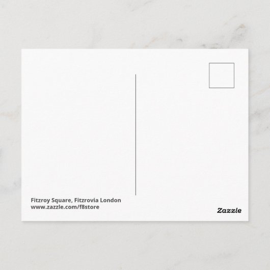 Fitzroy Square, Fitzrovia, London, UK Briefkaart (Achterkant)