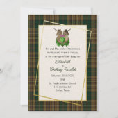Fitzsimmons Clan Scottish Symbols Wedding Kaart (Voorkant)