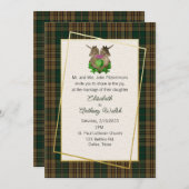 Fitzsimmons Clan Scottish Symbols Wedding Kaart (Voorkant / Achterkant)