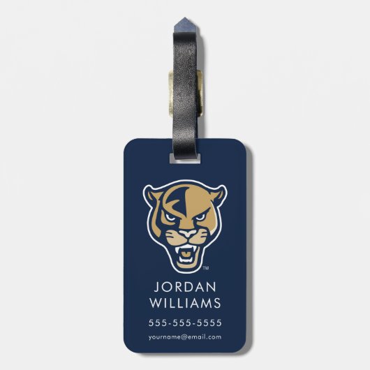 FIU Panter Head Bagagelabel (Achterkant verticaal)