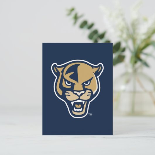 FIU Panter Head Uitnodiging Briefkaart (Staand voorkant)