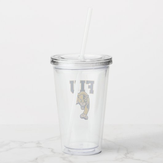 FIU Panters Acryl Drinkbeker (Achterkant)