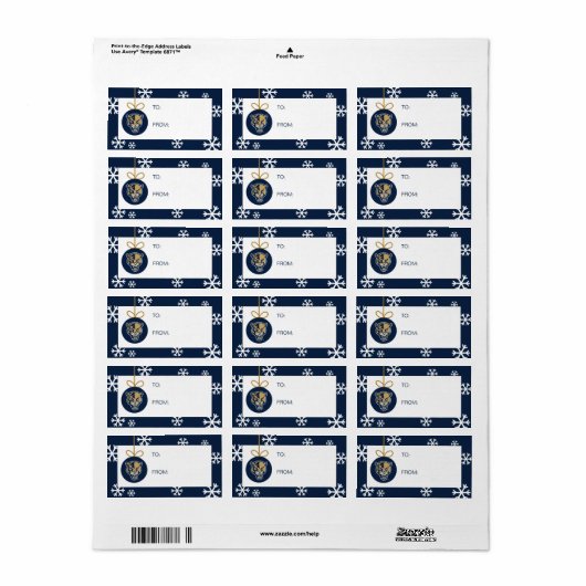 FIU-Panters - Kerstmis Etiket (Full Sheet)