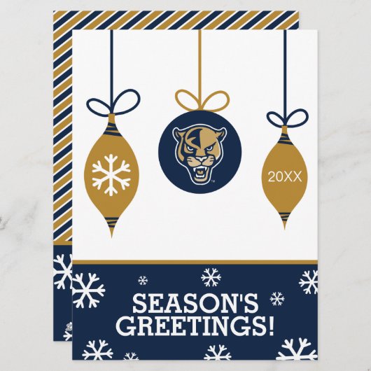 FIU-Panters - Kerstmis Feestdagenkaart (Voorkant / Achterkant)