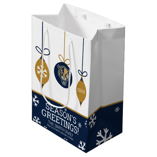 FIU-Panters - Kerstmis Medium Cadeauzakje (Voorkant Gekanteld)