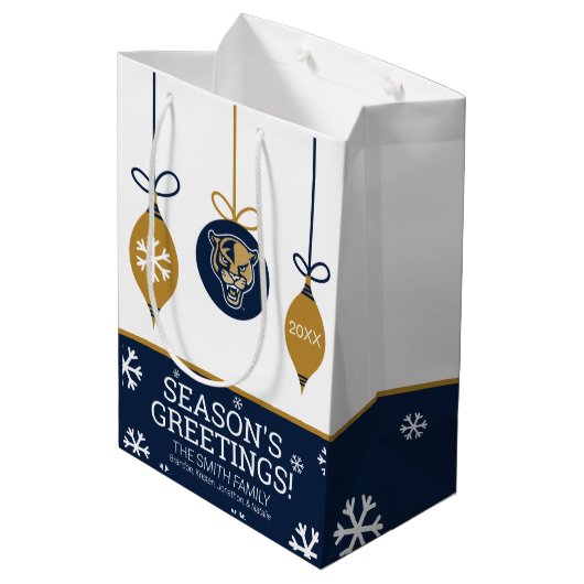 FIU-Panters - Kerstmis Medium Cadeauzakje (Achterkant Gekanteld)