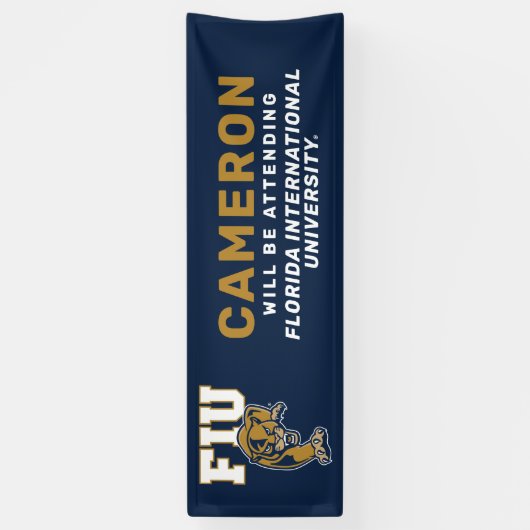 FIU Panters Spandoek (Verticaal)