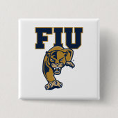 FIU Panters Vierkante Button 5,1 Cm (Voorkant)