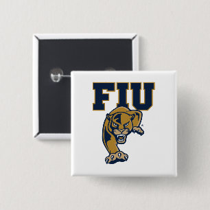 FIU Panters Vierkante Button 5,1 Cm