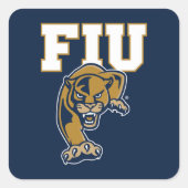 FIU Panters Vierkante Sticker (Voorkant)