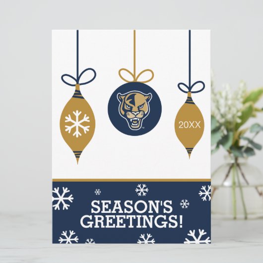 FIU Panthers - Kerstmis Feestdagenkaart (Staand voorkant)